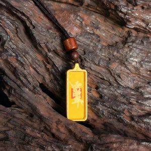 Divine Harmony Series - Earth | "Zi Wei" Sigil Wood - Based Pendant for Protection & Balance - TRIYUN