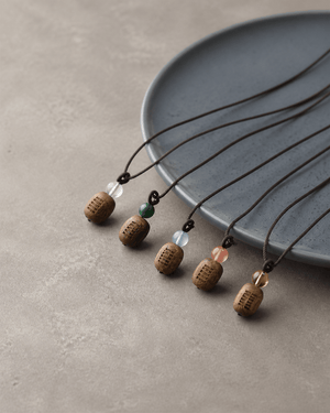 Earth Element Agarwood Pendant | Citrine & Custom Engraving | TRIYUN - TRIYUN