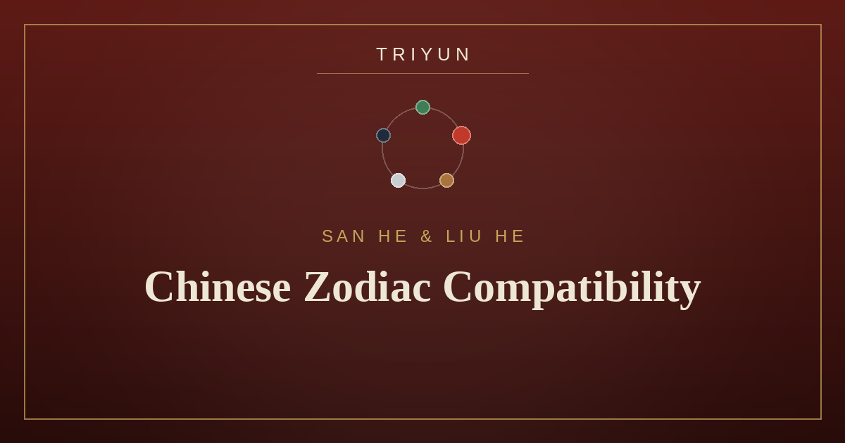 Chinese Zodiac Compatibility: Your Power Trio (San He) & Secret Soulmate (Liu He) - TRIYUN