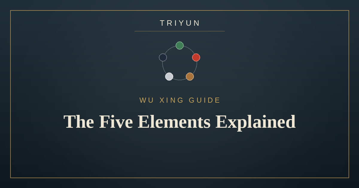 The Five Elements Explained: How to Choose the Right Wu Xing Bracelet for You - TRIYUN