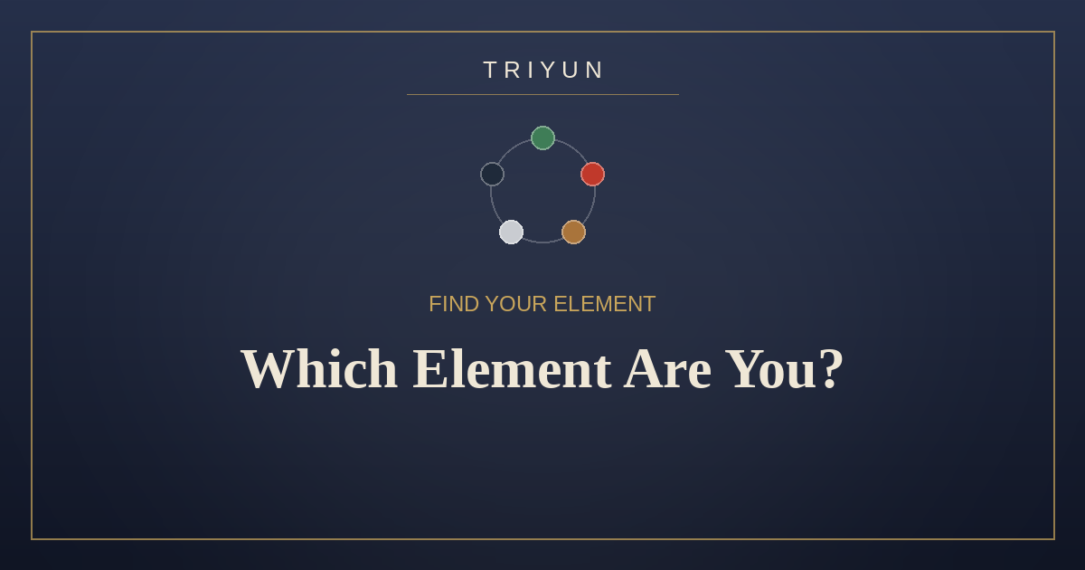 Which Element Are You? Find Your Wu Xing Element by Birth Year - TRIYUN