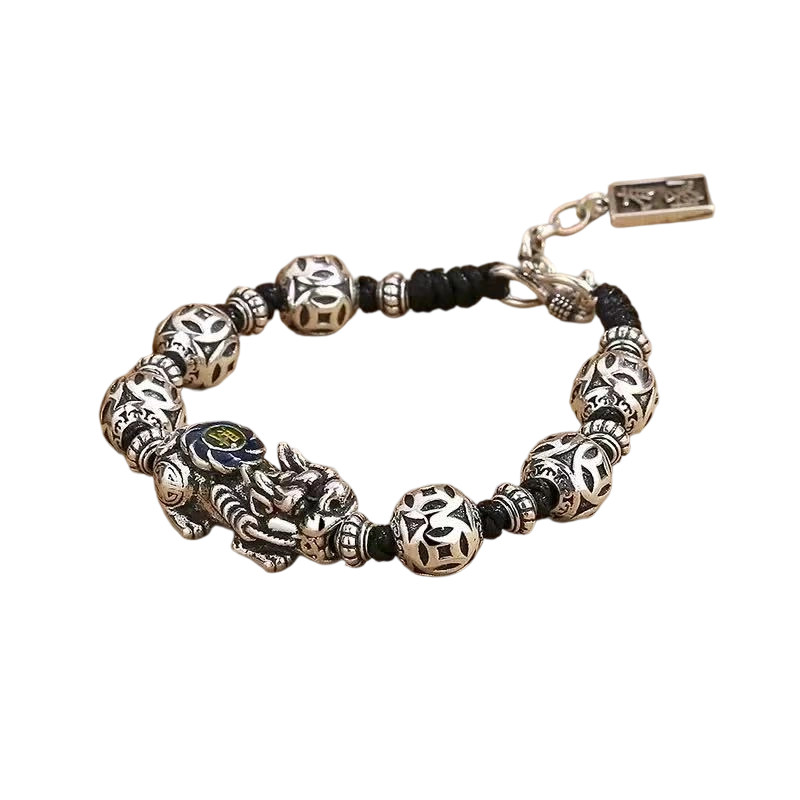 Silver Pixiu Fortune Guardian Bracelet