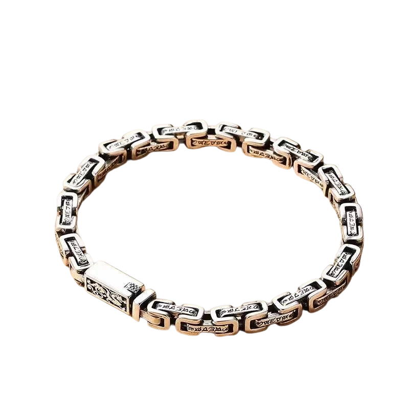 Silver Dragon Mantra Career Luck Bracelet