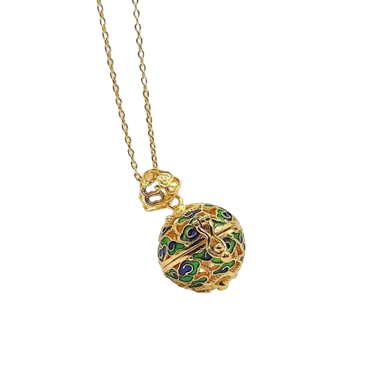 Aurora Lotus & Amber Scented Necklace