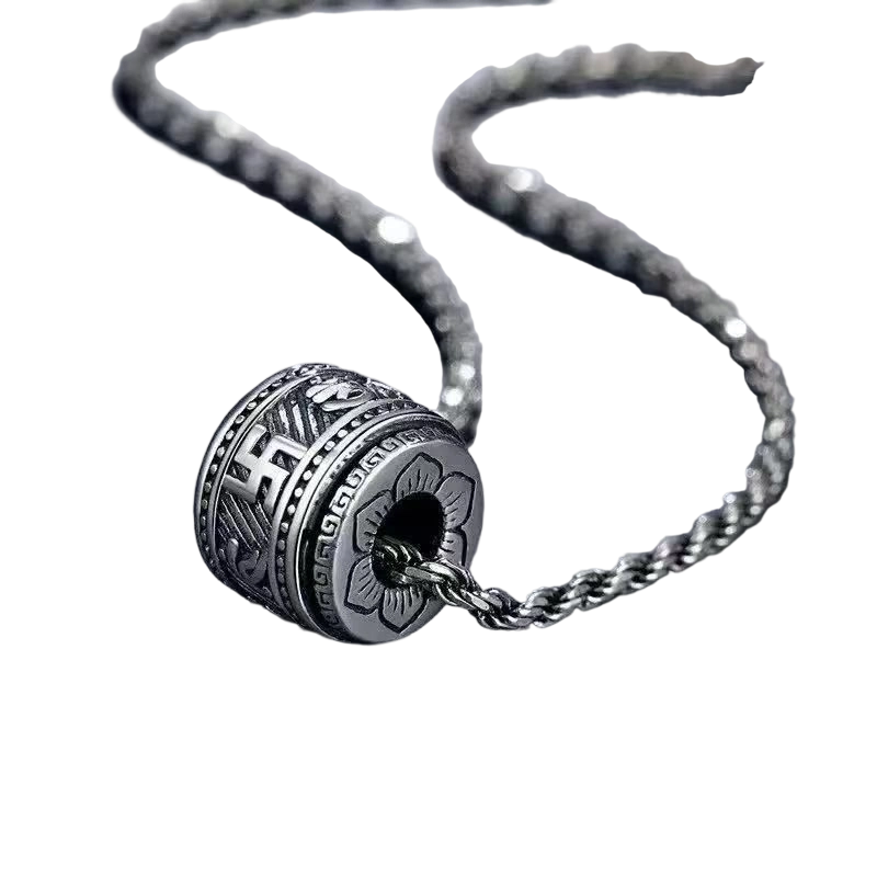 Lotus Mantra Fortune Spinner Necklace