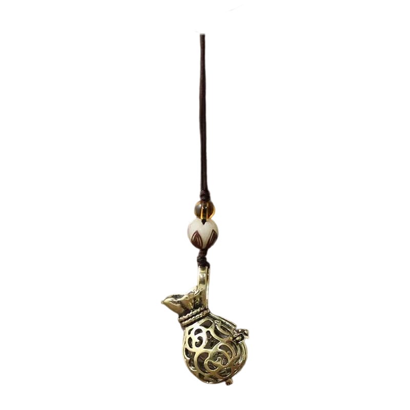 Golden Satchel & Amber Scented Necklace