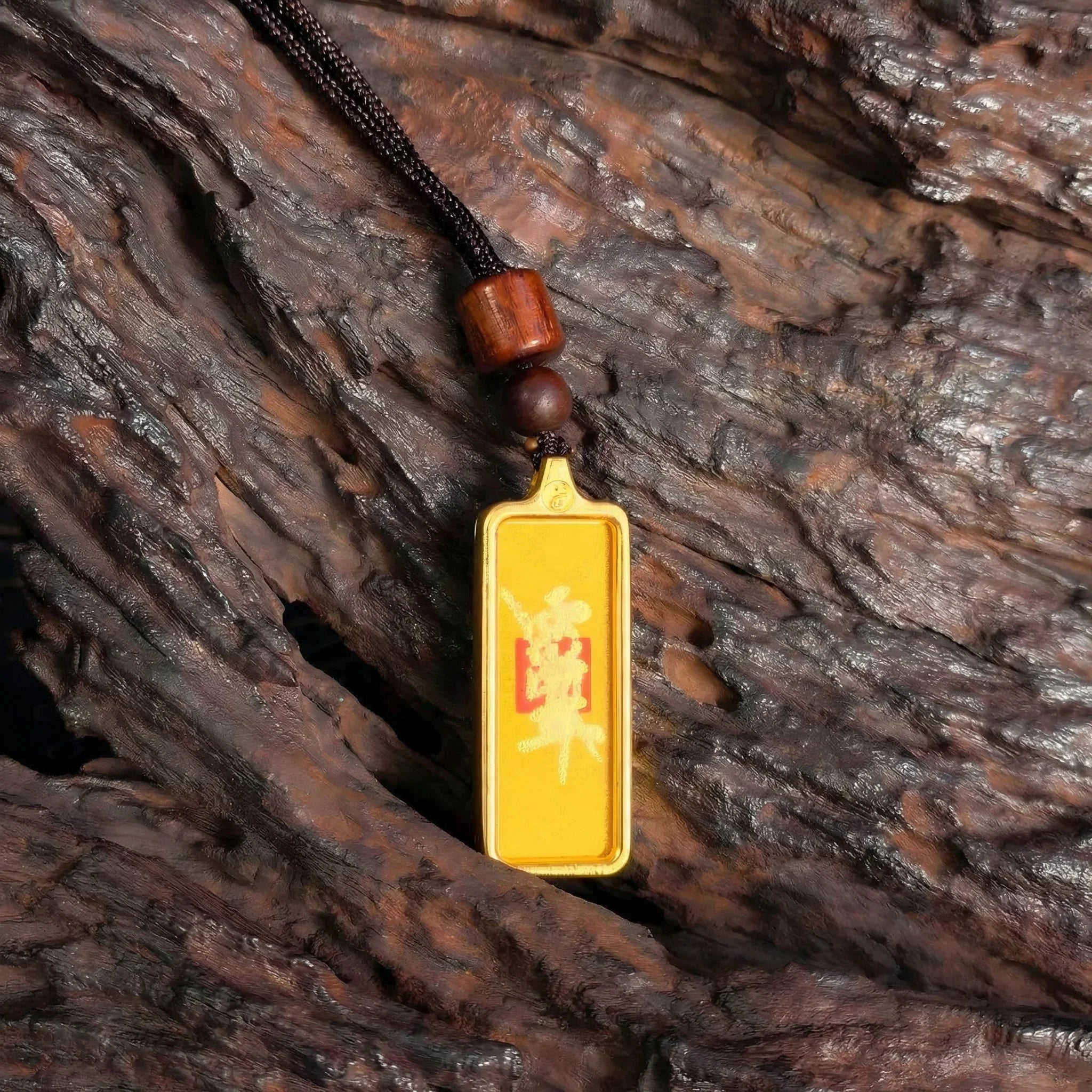 Divine Harmony Series - Earth | "Zi Wei" Sigil Wood - Based Pendant for Protection & Balance - TRIYUN
