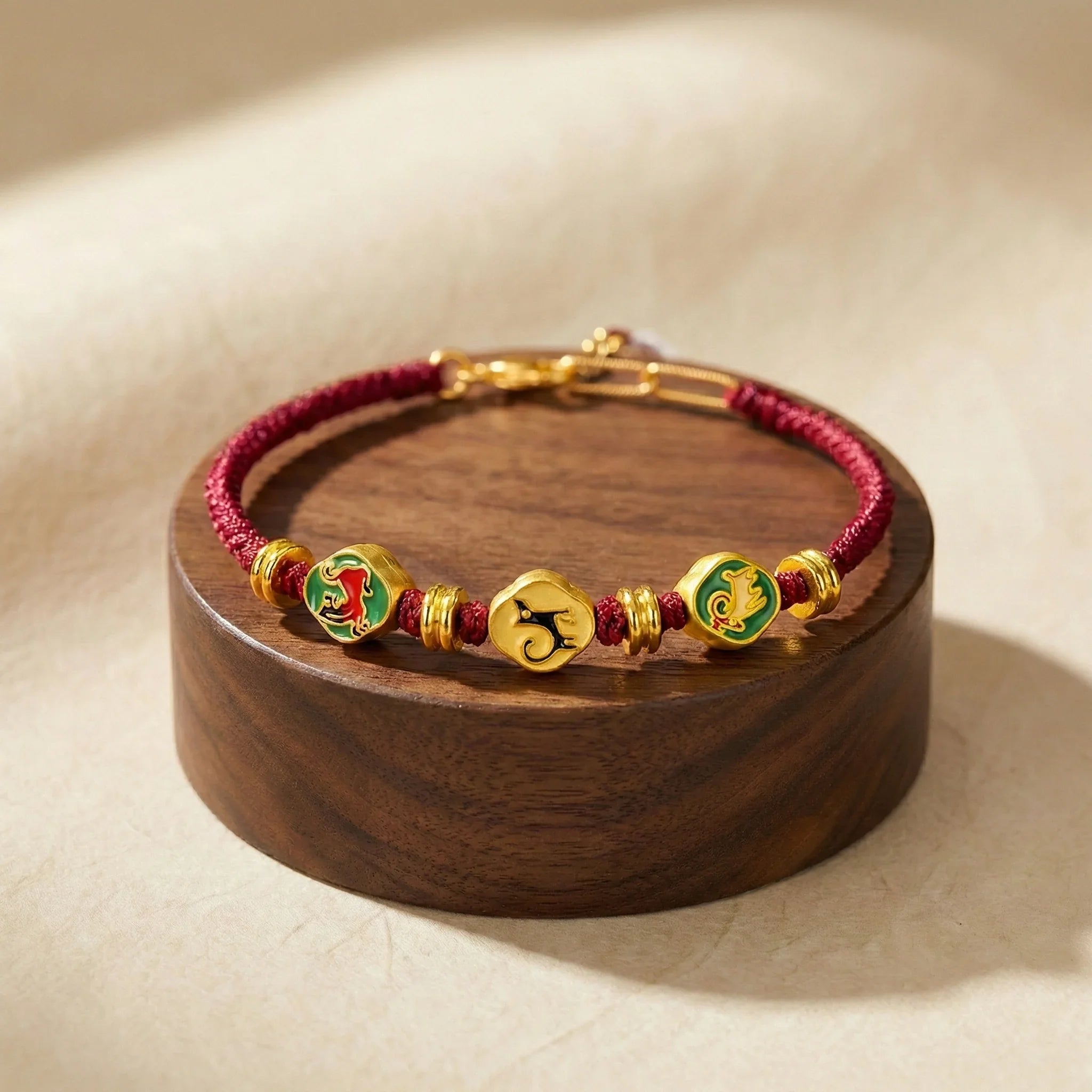 Zodiac Triple & Six Harmony Bracelet - 【Horse】| Red String Protection & Soulmate Luck - TRIYUN